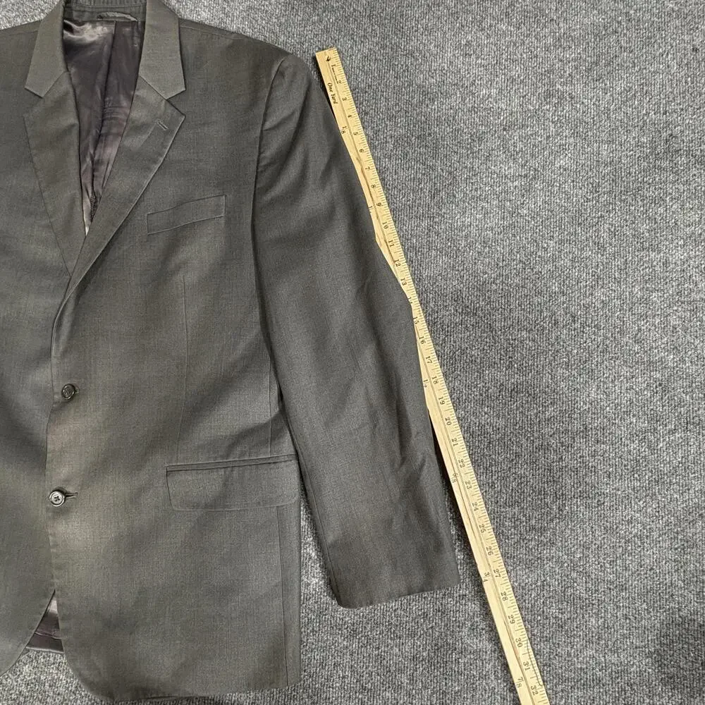 Michael Kors Blazer Mens 48L Gray Two Button Sport Coat Jacket Lined Classic